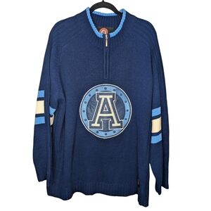 Vintage CFL Toronto Argonauts 1/4 Zip Knit Sweater – Size XXL (TTG) Blue White